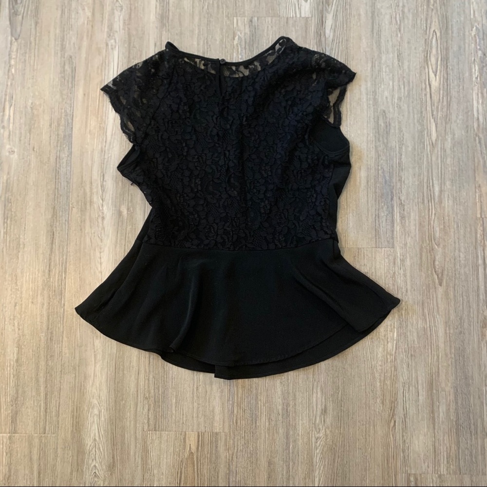 3️⃣ for $20❗️ One Clothing peplum blouse black
